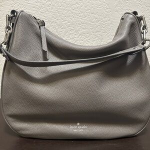 Kate Spade Grey Leather Medium Shoulder/Crossbody Bag